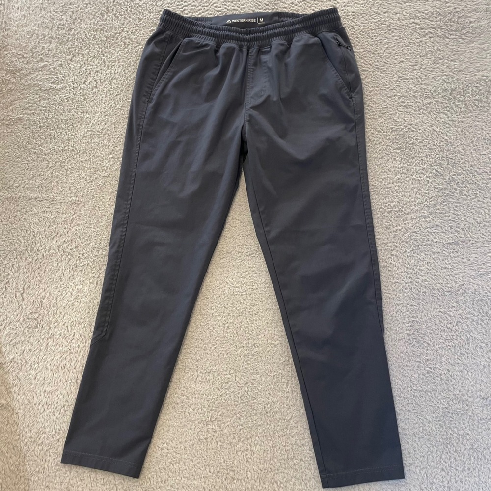 Western Rise Spectrum Jogger Pants Mens Medium Gray Performance Stretch